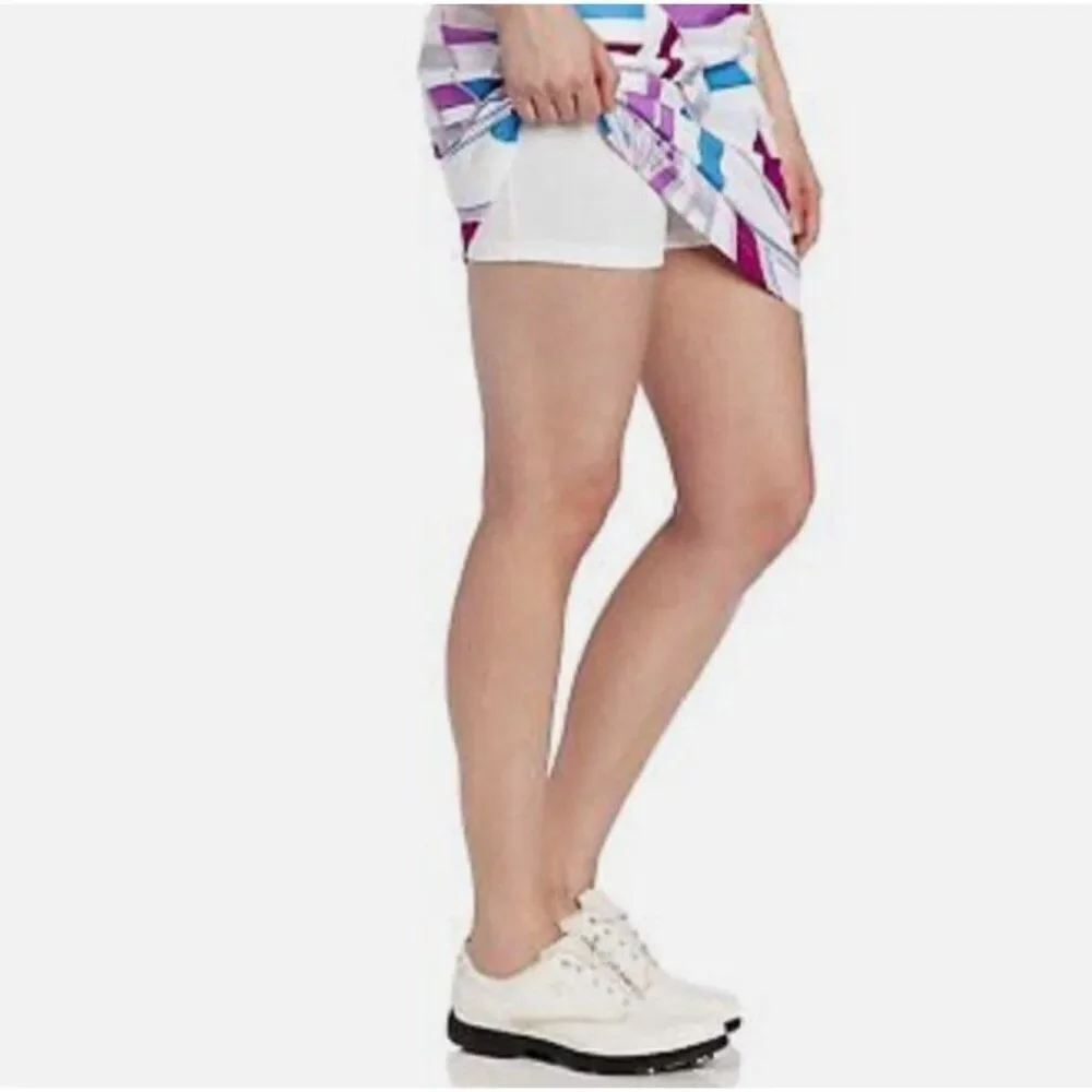 Adidas Climacool Geometric Print Stretch Skort Size 10